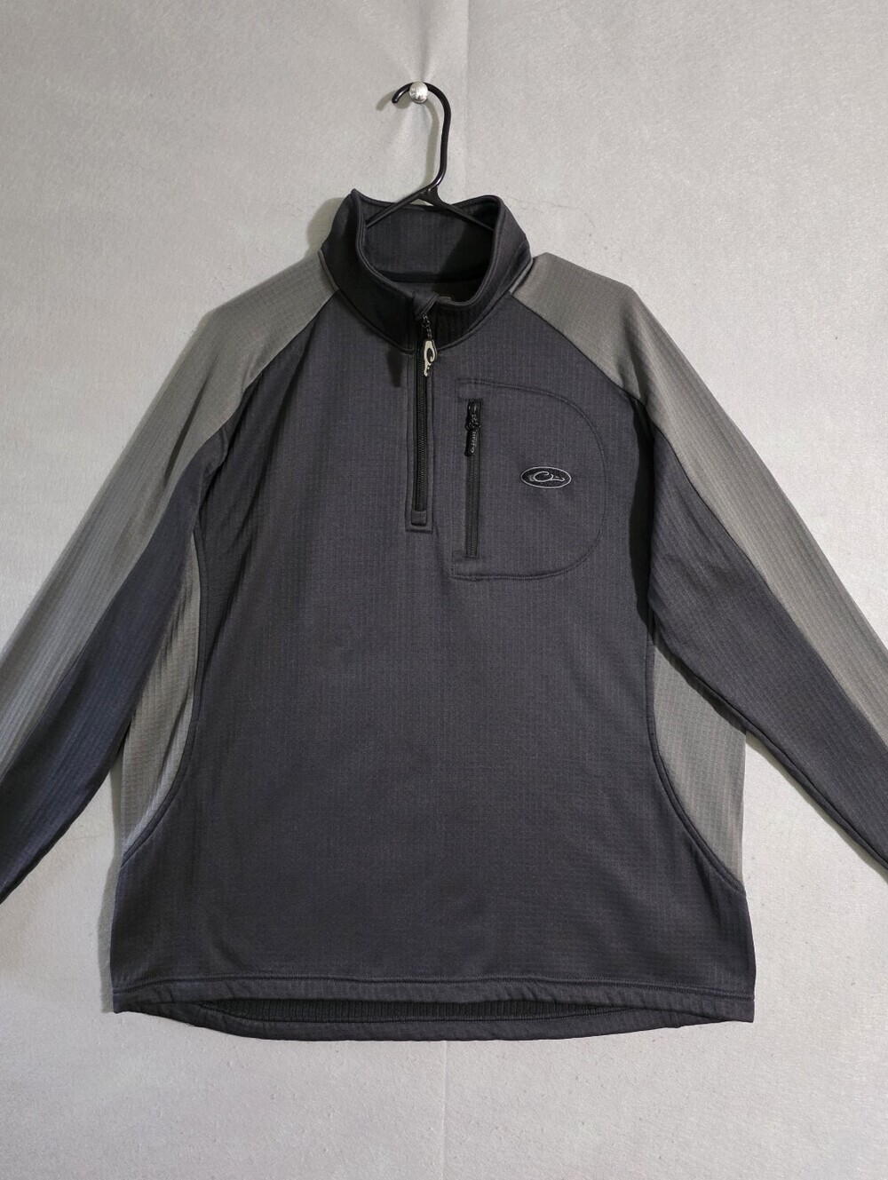 Drake Waterfowl Breathlite 2.0 Waffle Fleece 1/4 Zip Pullover Size Large